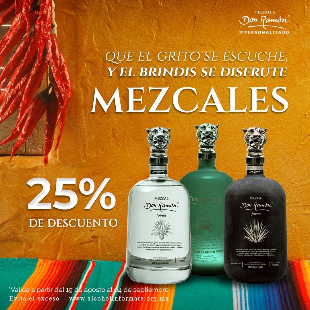 Promoción del mes de tequila personalizado Don Ramón