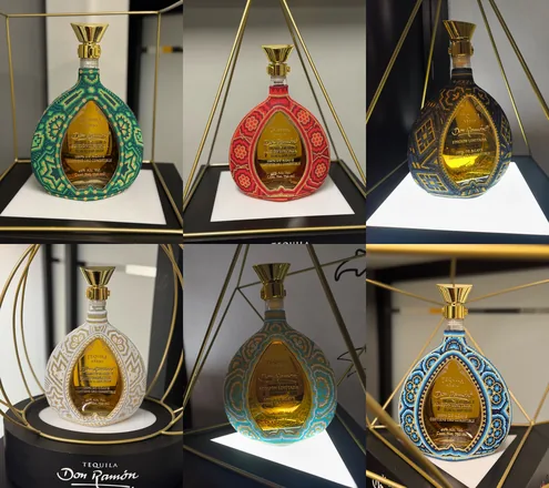 Botella de tequila Don Ramón Arte Legendario de México Colección Completa (6 botellas) de 750 ml