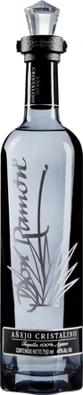 Botella de tequila Don Ramón Punta Diamante Añejo Cristalino de 750 ml