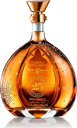 Botella de tequila Don Ramón Edición Limitada Swarovski 25 Aniversario de 750 ml