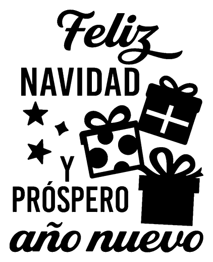 Prediseño DR292: «Feliz Navidad y próspero año nuevo» con regalos