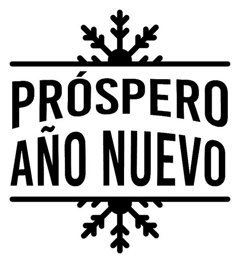Prediseño DR304: «Próspero año nuevo» con copos de nieve