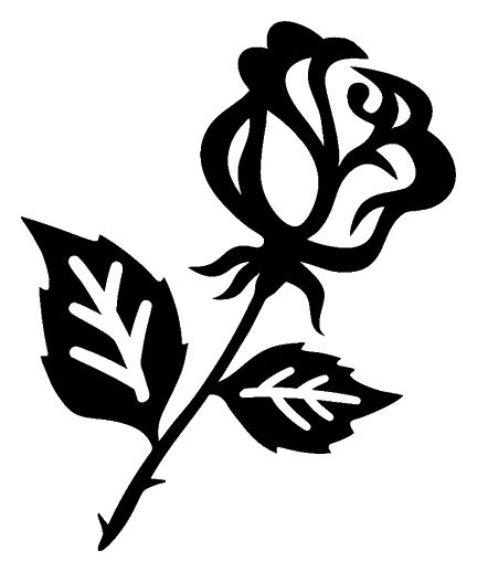Prediseño DR407: rosa con hojas, sin texto