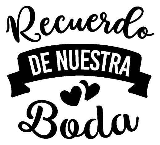Prediseño DR481: «Recuerdo de nuestra boda» con corazones