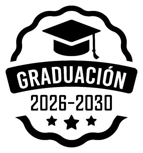 Prediseño DR514: «Graduación 2026-2030» con birrete y estrellas